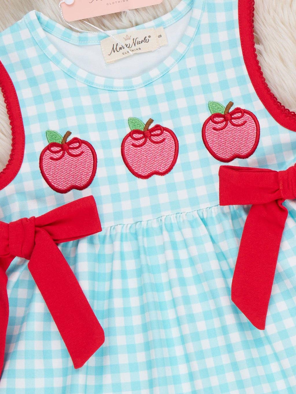 Apple Orchard Embroidered Ruffle Outfit: L(4yrs)