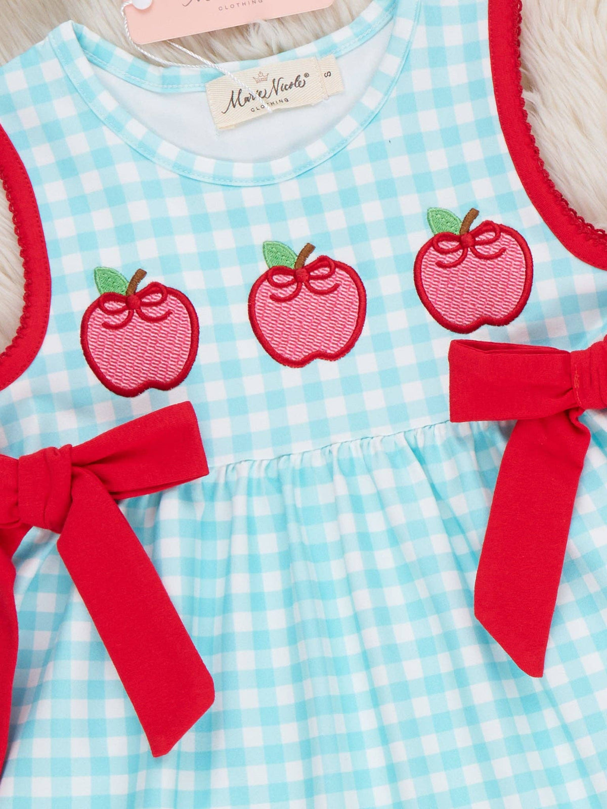 Apple Orchard Embroidered Ruffle Outfit: L(4yrs)