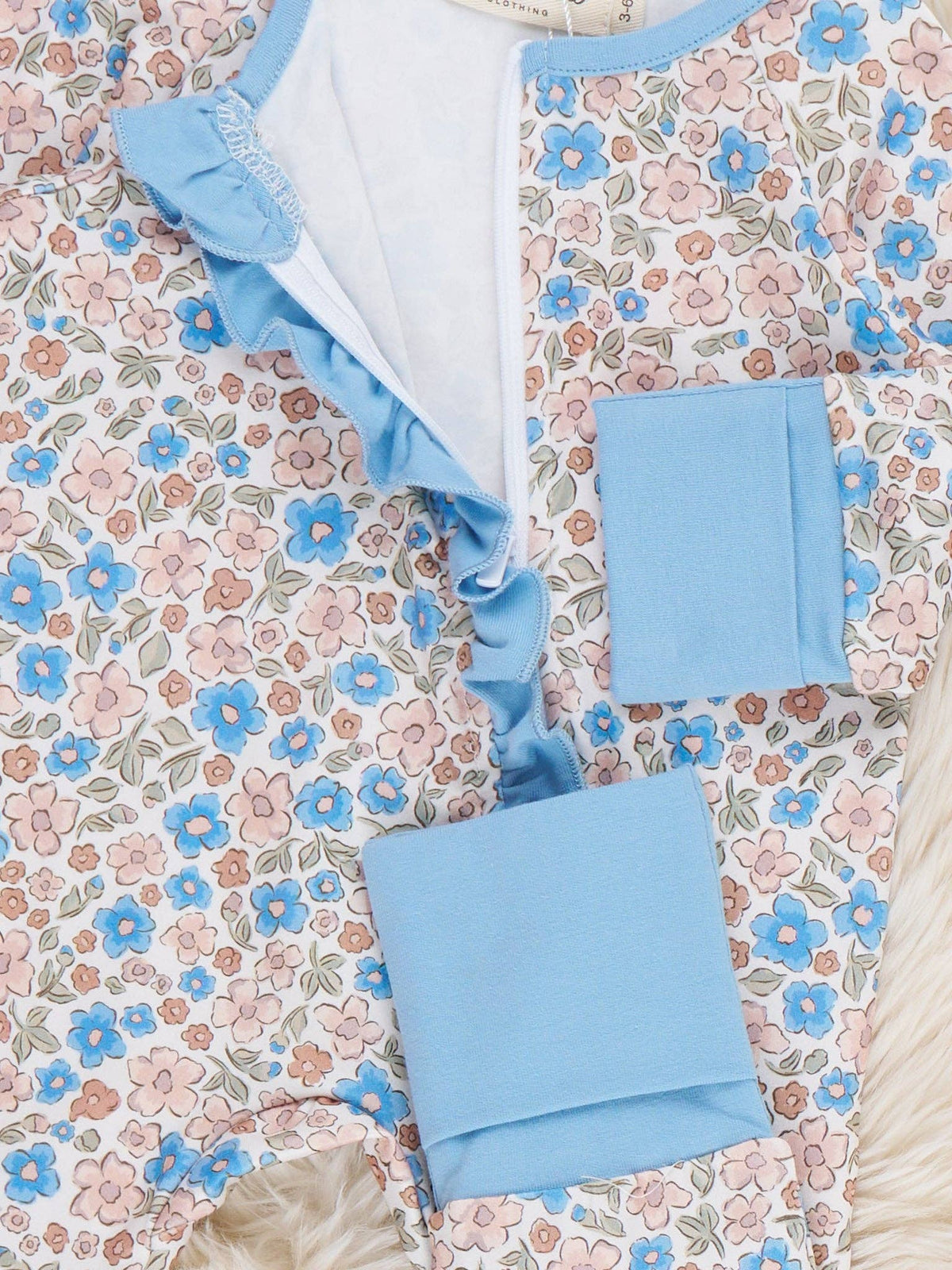 Blossom Floral Ruffle Romper: 0/3MOS