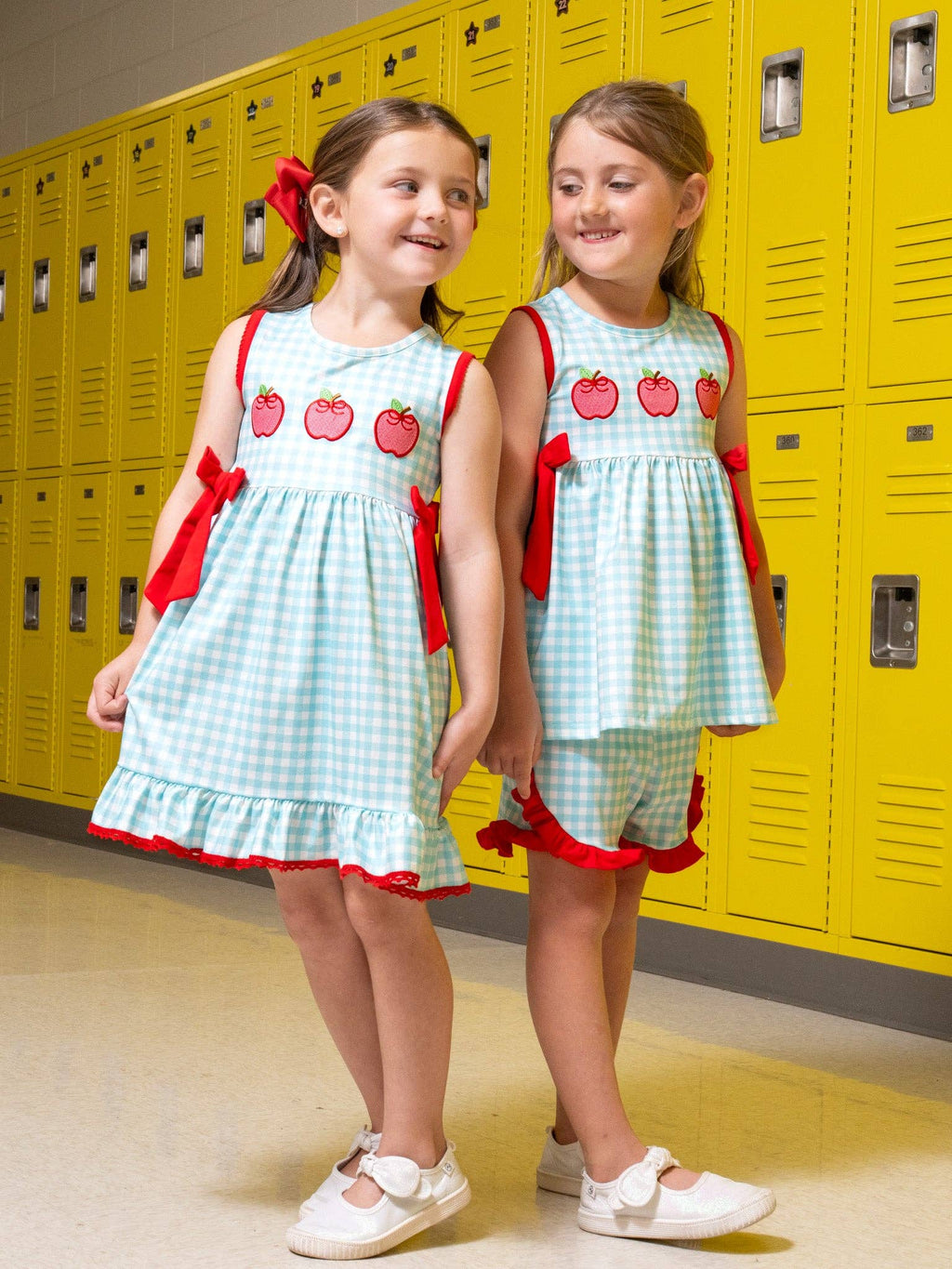 Apple Orchard Embroidered Ruffle Outfit: L(4yrs)
