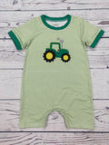 Baby Boy Appliqué Farm Romper: 2T