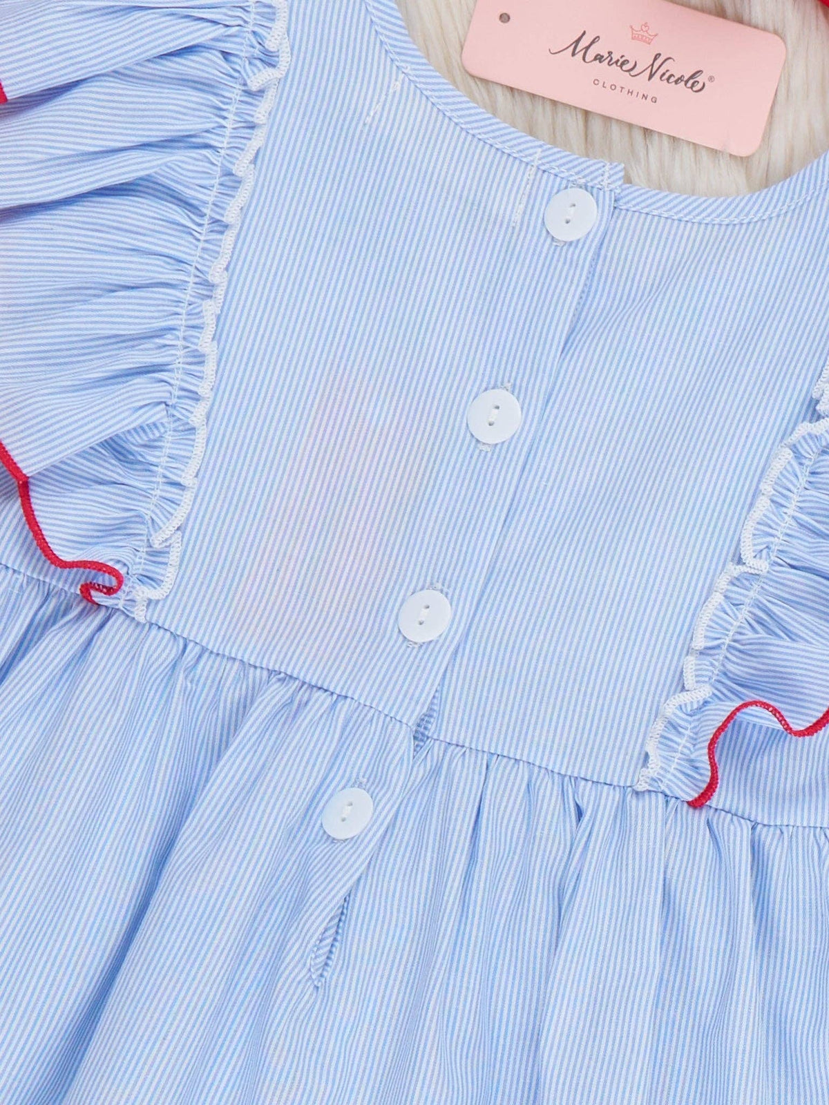 School Road Trip Embroidered 100% Cotton Outfit: L(4yrs)